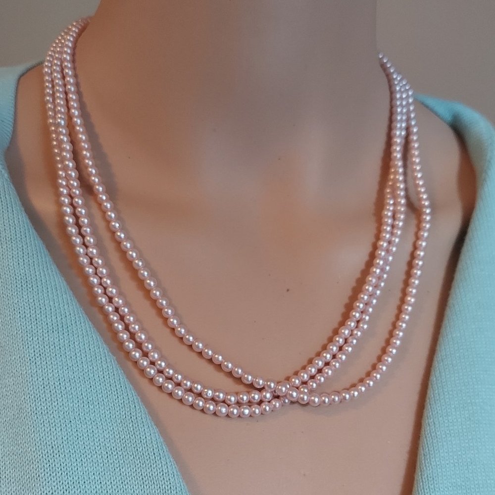 Parklane three strand faux pearls